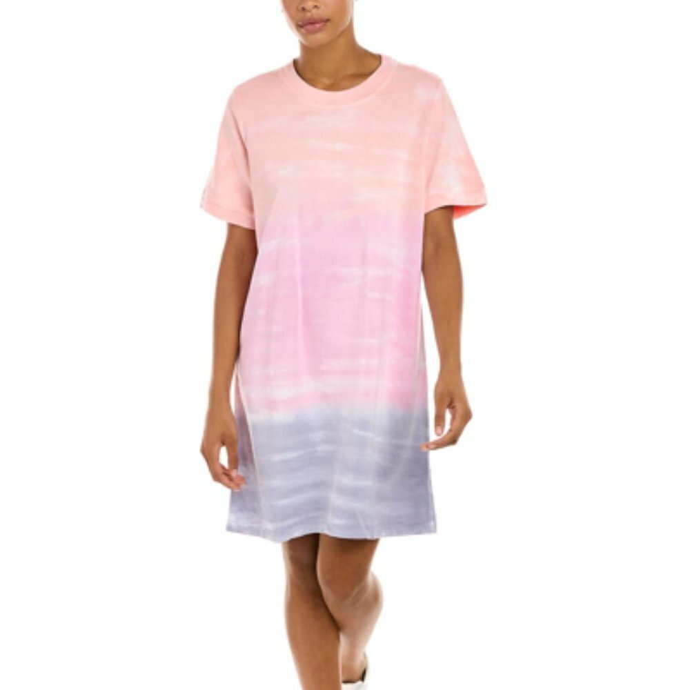 NWT Splendid Leilani Shift Dress In Watercolor Sunrise Pink Size Medium